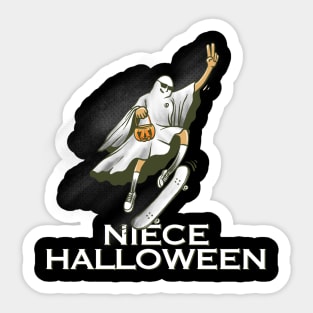 Niece Halloween skate Sticker